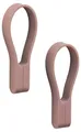 Zone Denmark Loop Handtuchklammern, Handtuchaufhänger, Magnetische Handtuchclips, Klammern/Clips für Handtücher und Geschirrtücher, 9 cm, 2 Stück, Peach Red (Rot)