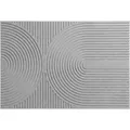Floordirekt Schmutzfangmatte CIRCA Waschbar Rutschfest TPE-Rücken Grau Wellen 40 x 60 cm