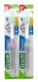 2x GUM  Reisezahnbürste TRAVEL Zahnbürste - klappbar - Antibakteriell soft