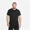 Nike T-Shirt Nike Dri-FIT Men's Fitness T-Shirt Kurzarm, Rundhalsausschnitt schwarz XL (56/58)