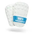 SoPro Schienbeinschoner für Kinder & Erwachsene - 158 x 110 x 5 mm - leicht, klein, rutschfest & geruchsneutral - Kein Schutz - Made in Germany - Shinform Schienbeinschoner für Herren & Damen
