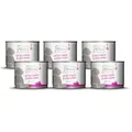 MjAMjAM - Premium Nassfutter für Katzen - saftiges Schwein an leckeren Möhrchen, 6er Pack (6 x 200 g), getreidefrei mit extra viel Fleisch