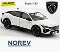 Peugeot 408 GT Hybrid 2023 Pearl White weiss 1:43 Norev 474812