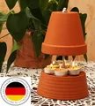 ▀ Teelichtofen ▀ für bis zu 6 Teelichter Teelichtheizung Teelichtkamin bemalbar Mückenschutz Garten Terrasse Kerzenofen Tischkamin bekannt aus Stern TV Duft Kerzen Heizung Wohnzimmer Ofen Deko