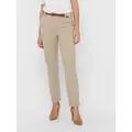 ONLY Chinohose ONLBIANA COTTON BELT CHINO CC PNT knöchellange Form mit Umschlagsaum beige 42 (XL)
