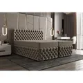B&B Home Boxspringbett Figo2 180x200 cm – mit Bettkasten - Beige