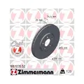 2x Bremsscheibe ZIMMERMANN 100.1235.52 passend für VAG VW (FAW) VW (SVW)