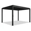 Juskys Pergola/, Anthrazit, Metall, 392x240x400 cm, Sonnen- & Sichtschutz, Pavillons & Pergolas, Pergolas