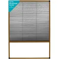 APANA Fliegengitter Insektenschutz Dachfenster Plissee Alurahmen Bausatz,Farbe:braun (RAL8001),Größe (Breite x Höhe):110 x 160 cm (Profile auf Maß)