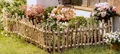 Frank Flechtwaren Beetbegrenzung, Holz Steckzaun 200x25cm Birke Beet Begrenzung