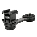 ULANZI PT-3 Triple Cold Shoe Mount Adapter Aluminium für Gimbal (DJI Osmo Mobile 2/3, Zhiyun, Feiyutech), Kamera und Smartphone Vlog Video Mikrofon Verlängerungsstange