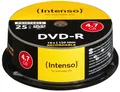 Intenso DVD-Rohling 25 Intenso Rohlinge DVD-R printable 4,7GB 16x Spindel