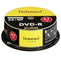 Intenso DVD-Rohling DVD-R 4.7 GB 16X 25ER Spindel Printable 4801154, Bedruckbar