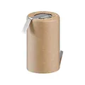 goobay - NiMH Ersatzakku mit 2000 mAh für hohe Leistung - Lötfahne für einfache Installation - 4/5 Sub-C Akku mit Wiederaufladbarer Nickel- Metallhydrid Akku - 34mm x ∅ 23mm - 72874