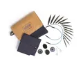Knit Pro extra kurze 5cm austauschbare Stricknadel-Set Wood Indigo Denim 20645