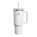 STANLEY 1913 Quencher H2.0 Flowstate Trinkflasche Mit Strohhalm 1.2L - Thermobecher Kühlt 11 Stunden - 48 Stunden Eisgekühlt - Thermosflasche BPA Frei - Edelstahl Trinkbecher - Frost