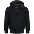 Höhenhorn Alpwall Herren Winter Jacke Gefüttert Schwarz Gr. S