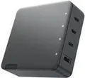 Lenovo Go - Netzteil - 130 Watt - 5 A - 4 Ausgabeanschlussstellen (USB, 3 x USB-C) - Storm Gray - Europa (G0A6130WEU)