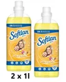 "Softlan Weichspüler ""Vanille & Orchidee"" 2 x 1l Flasche