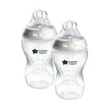Tommee Tippee-Babyflaschen, Natural Start Anti-Kolik-Flaschen, 340ml, brustähnl. Sauger, Anti-Kolikventil, selbst steril., Zubehör, dekor. 2er-Pack