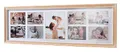 Kobolo Bilderrahmen Bilderhalter Collage Eva für 9 Bilder aus Holz in beige