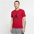 Jordan Trainingsshirt M J JUMPMAN SS CREW relaxte Passform, sportlicher Stil, aus Baumwolle rot XL (56/58)
