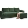 MASSENO Ecksofa mit Schlaffunktion Potaro ¦ grün ¦ Maße (cm): B: 230 H: 85