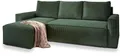 Masseno Ecksofa POTARO mit Schlaffunktion L-Form, Sofa mit Bettkasten, Wohnzimmersofa, Couch, Soffa, Bettsofa, Couchgarnitur- Grün, POSO 14