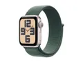 Apple Watch SE (2022) (GPS) 40mm Polarstern mit Sport Loop seegrün