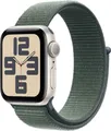 Apple Watch SE (2024) GPS 40mm Aluminiumgehäuse Sport Loop Seegrün
