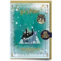 Harry Potter Hogwarts Winter Begrüßung Karte Mit Abzeichen Offiziell Handelsware