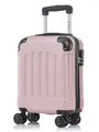 YONSLY Hartschalen-Trolley Hartschalen-Koffer Trolley 360° Rollen, robuster Reisekoffer, 4 Rollen, mit Zahlenschloss, für Business und Urlaub 46/55/66/76 cm