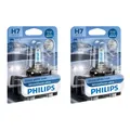 2x Philips WhiteVision ultra H7 Halogen 55W 12V Autolampen Glühlampen Glühbirnen