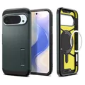 Spigen Tough Armor (AI) MagFit Hülle für Google Pixel 10 und Pixel 10 Pro, Kompatibel Mit Pixelsnap und MagSafe [2025 Neue Funktion] -Abyss Green
