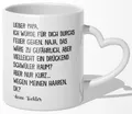 Papa Geschenk von Tochter Vater Tasse Vatertag Geburtstag Kaffeetasse Mann