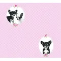 living walls Vliestapete Little Stars, glatt, Motiv, abstrakt, naturalistisch, Kindertapete Tapete Tiere Tapeten Kinderzimmer Schlafzimmer Flur Optik rosa|schwarz