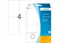 Vielzwecketiketten Herma, 52 x 82 mm, selbstklebend, permanent, matt, 128 Stück, weiß