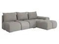 Mirjan24 Ecksofa Bukirt mit Bettkasten, 3 Sitzer L-Form Sofa mit Schlaffunktion, Eckcouch für Wohnzimmer, Couch mit Bettfunktion (Velo 633, Seite: Rechts)