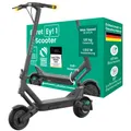 EGRET E-Scooter mit Straßenzulassung (ABE), 65 km Reichweite, 10" Luftreifen, 2x Federung, Blinker, 1.512 W Motor, 120 kg Traglast, App – Ey! 1