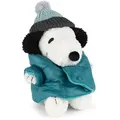 Snoopy with Puffer Jacket - 20 cm - 8" - Weiß/Türkis
