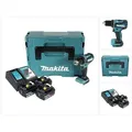 Akku-Bohrschrauber DDF485RTJ3, 18Volt - Schwarz/Blau