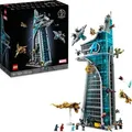 LEGO Marvel Avengers Tower, großes Set, Modellbausatz für Erwachsene mit Quinjet-Flugzeug, plus 31 Minifiguren inkl. Iron Man & Thor Figuren, Val...