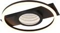 Reality Leuchten LED Deckenleuchte WHEELER, LED Deckenlampe 16W 2000 Lumen 3000K warmweißes Licht, LED fest integriert, Warmweiß, Lichteffekte mit Spiegelfolie, 35 x 33 cm, Wand- oder Deckenleuchte