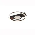 LED Deckenleuchte Deckenlampe Wohnzimmerlampe Metall schwarz warmweiß L 35 cm