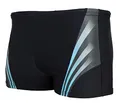 Aquarti Herren Kurze Badehose mit Streifen, Farbe: Schwarz/Blau, Größe: 8XL