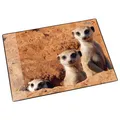 Läufer Schreibtisch Schreibunterlage Erdmännchen rutschfest 40x53cm Kinder neu