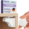 Magnetische Kindersicherungen 12 Schlösser+3 Schlüssel, weiß