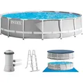 Intex Frame Pool 457 x 107 cm Komplettset | Rundpool mit Zubehör