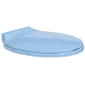 vidaXL Toilettensitz mit Absenkautomatik Blau Oval