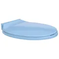 Toilettensitz mit Absenkautomatik Blau Oval